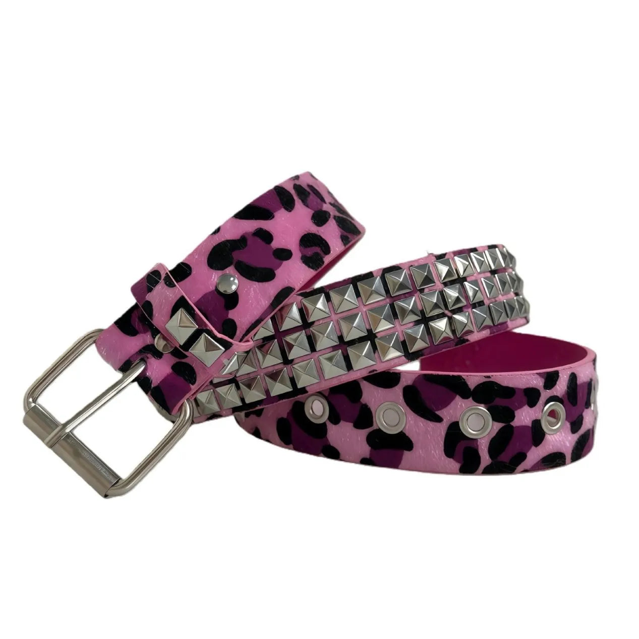 Pink camo DollChain Studded Belts